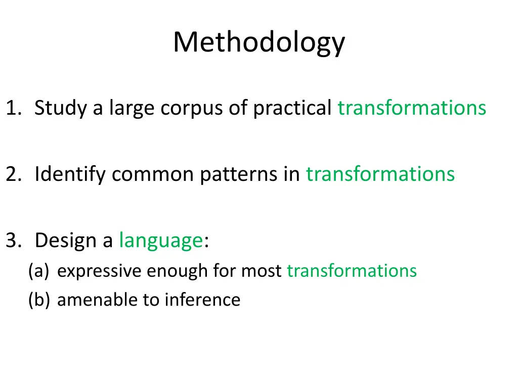 methodology