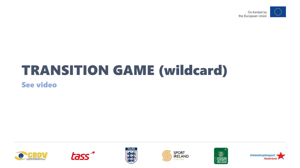 transition game wildcard see video