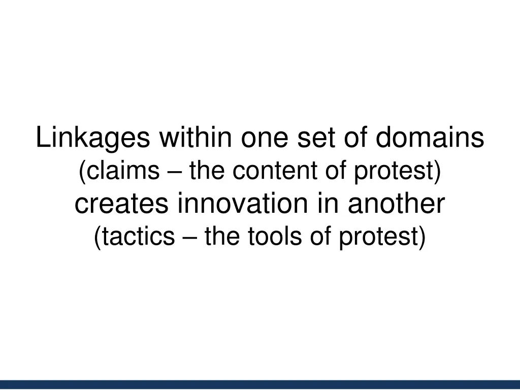 linkages within one set of domains claims