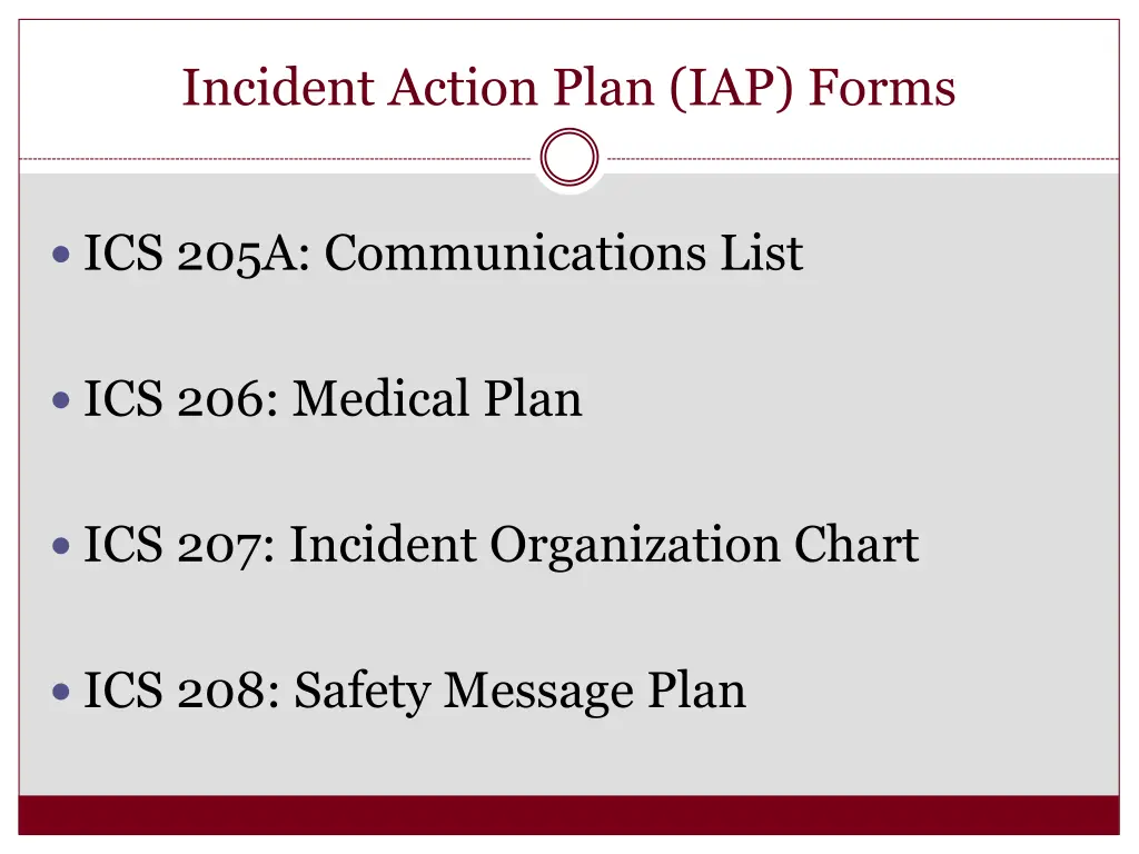 incident action plan iap forms 1