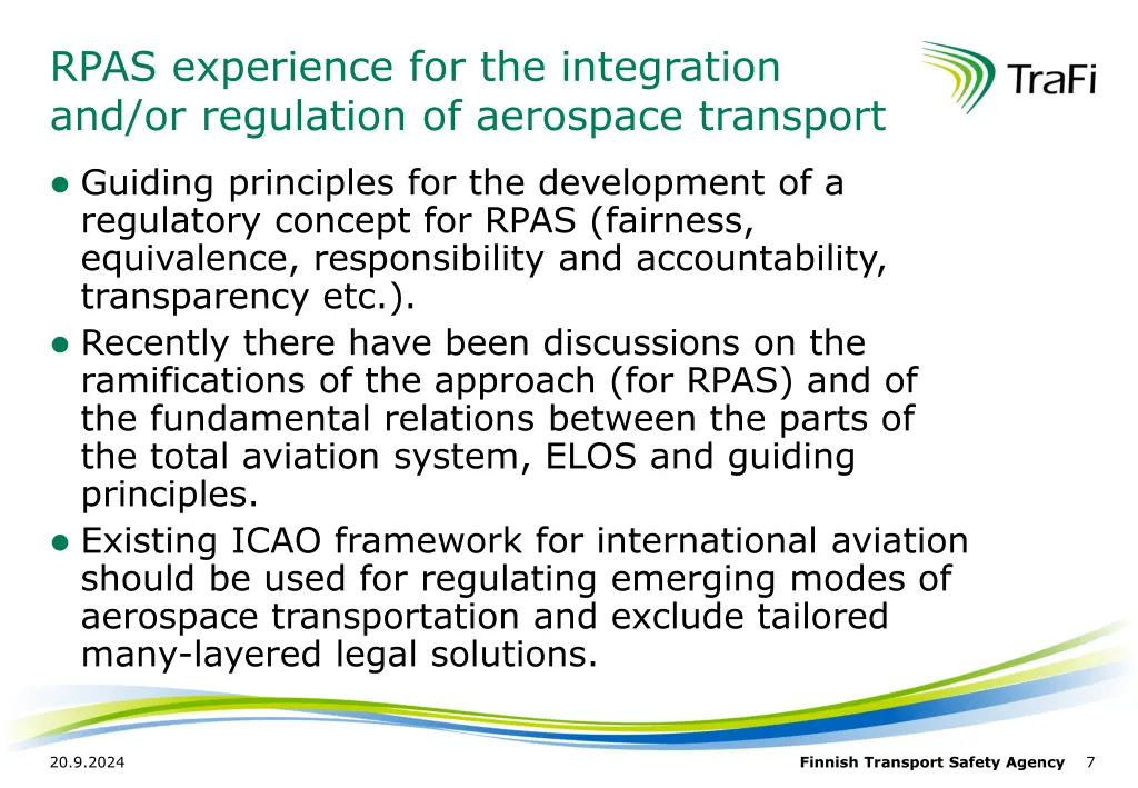 rpas experience for the integration 3