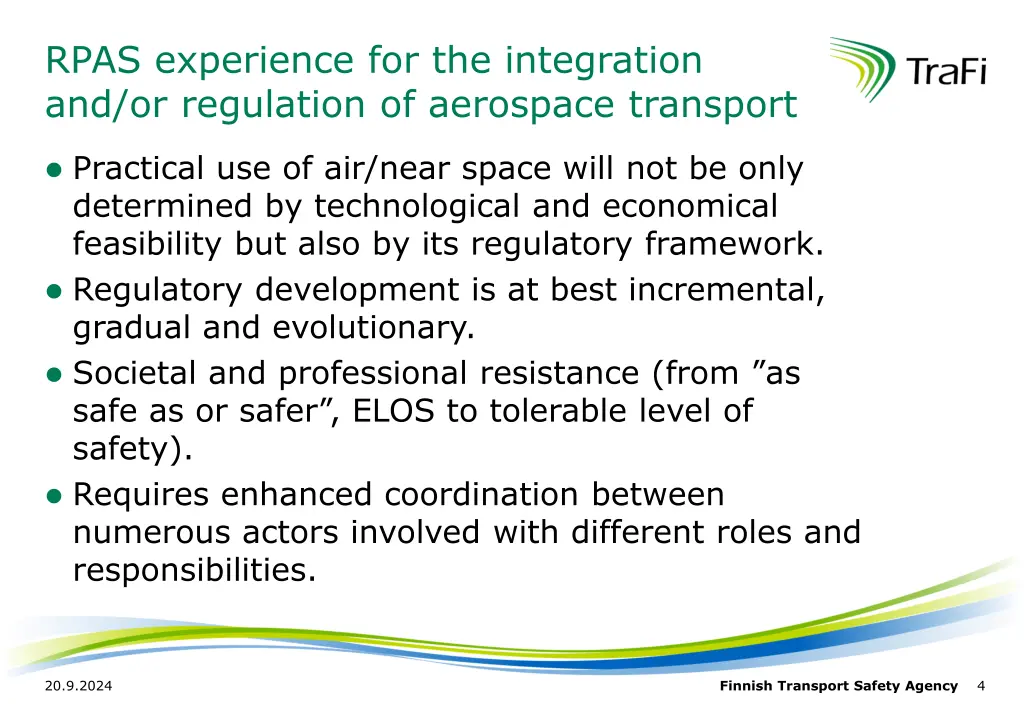 rpas experience for the integration