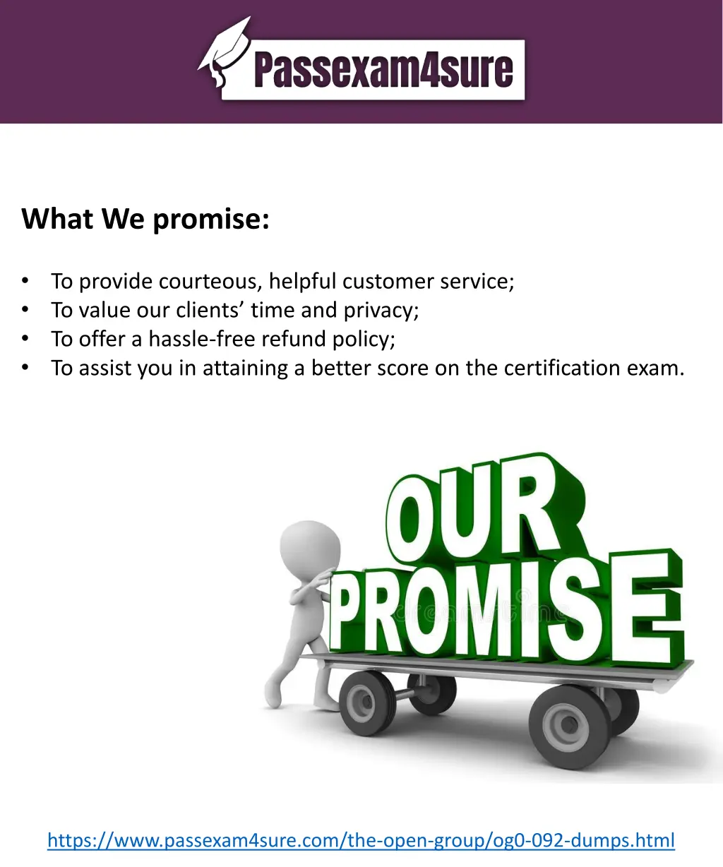 what we promise