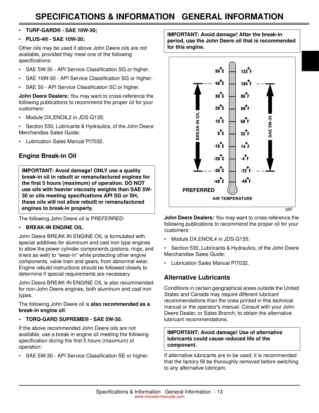 specifications information general information 1