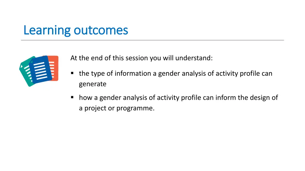 learning outcomes learning outcomes
