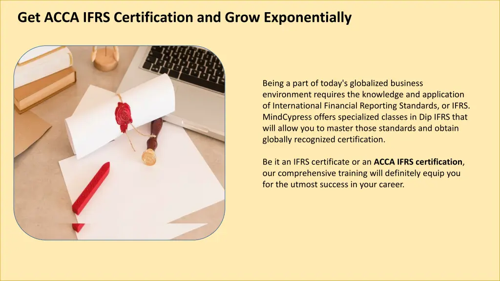 get acca ifrs certification and grow exponentially