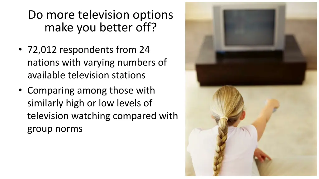 do more television options make you better off