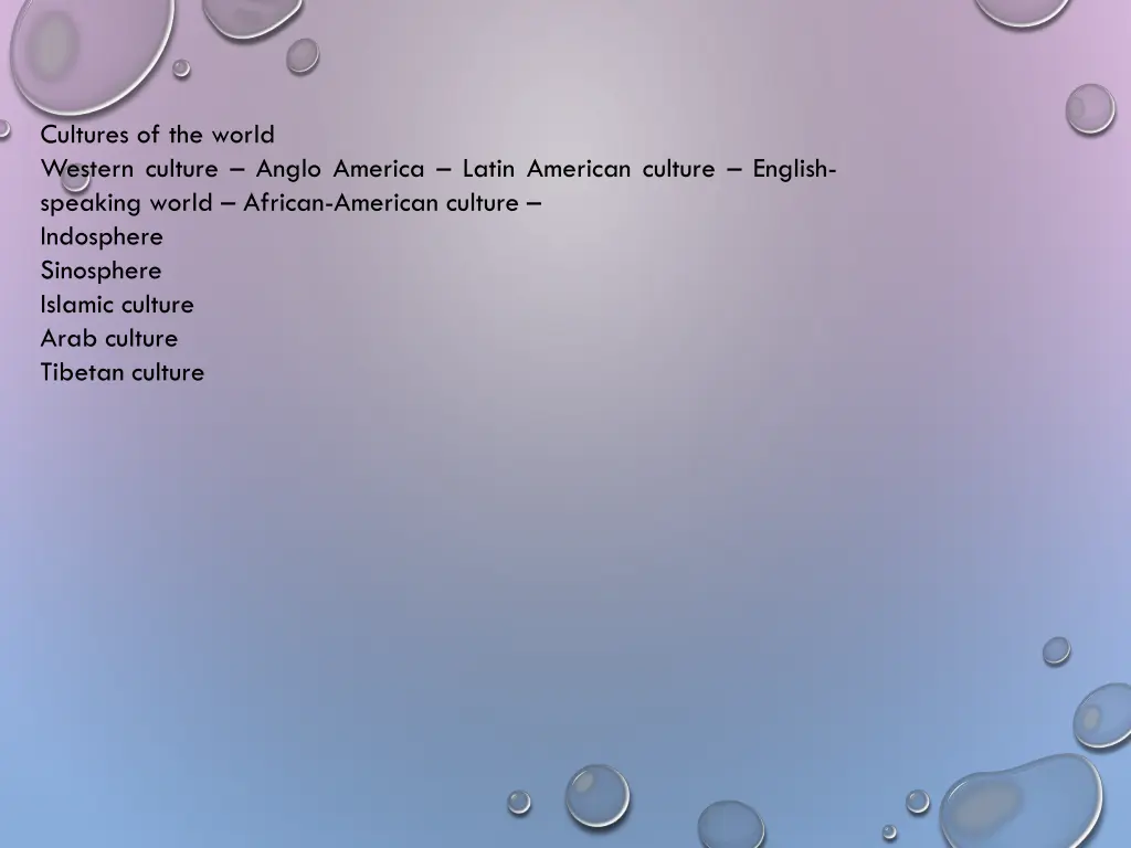 cultures of the world western culture anglo