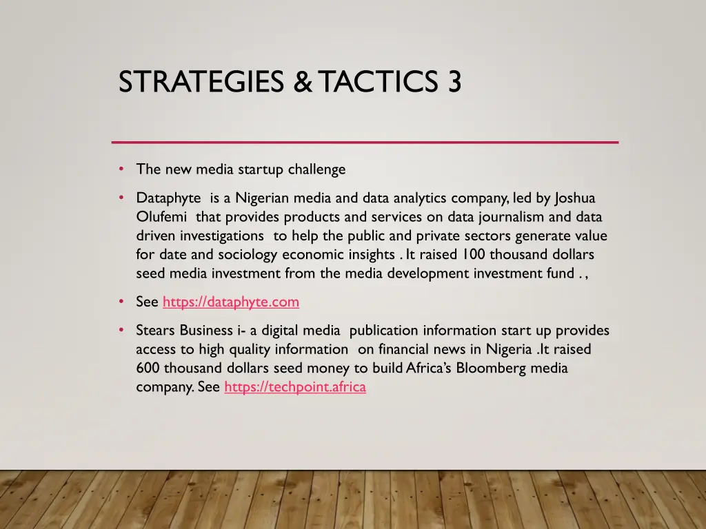 strategies tactics 3