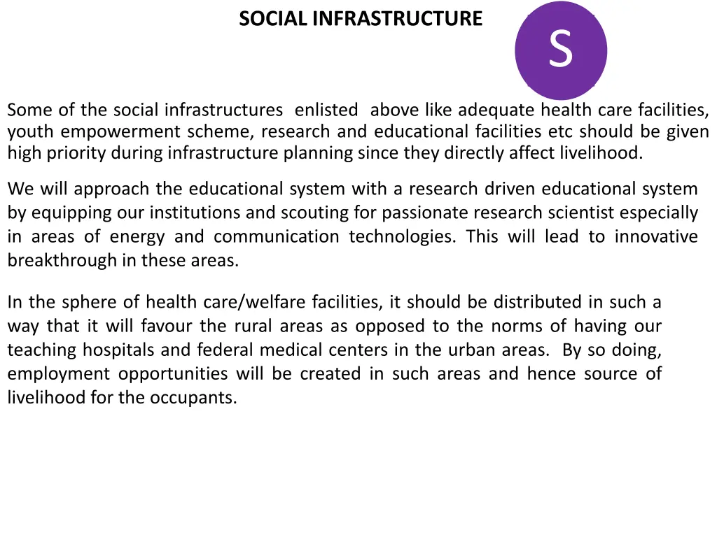 social infrastructure