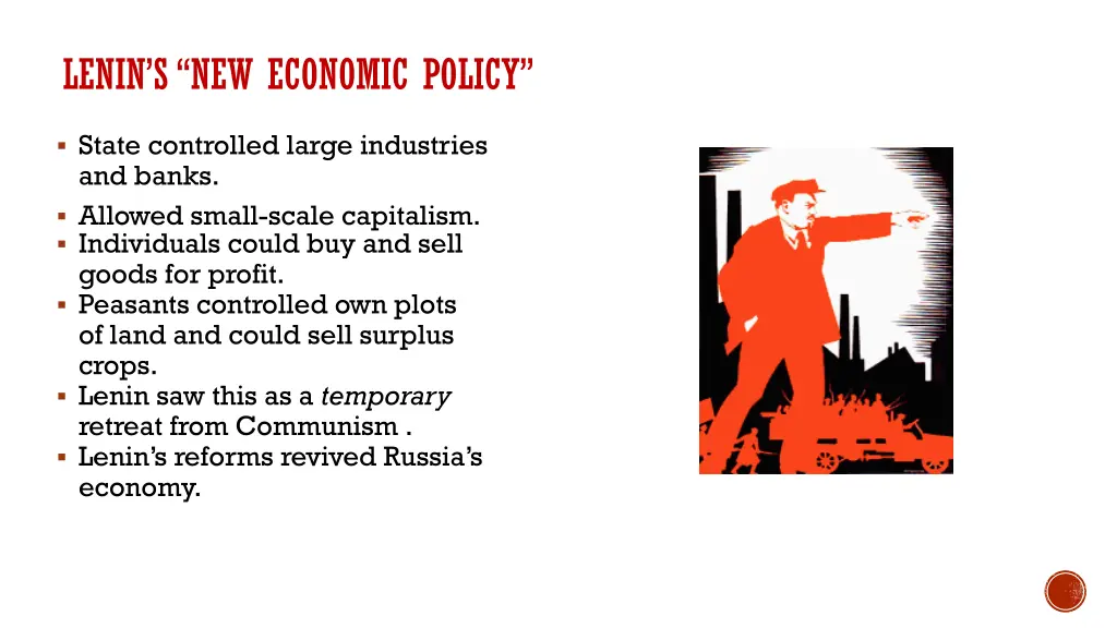 lenin s new economic policy