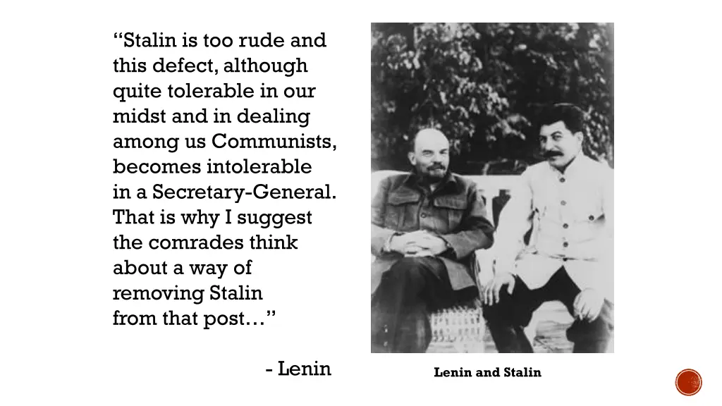 stalin is too rude and this defect although quite