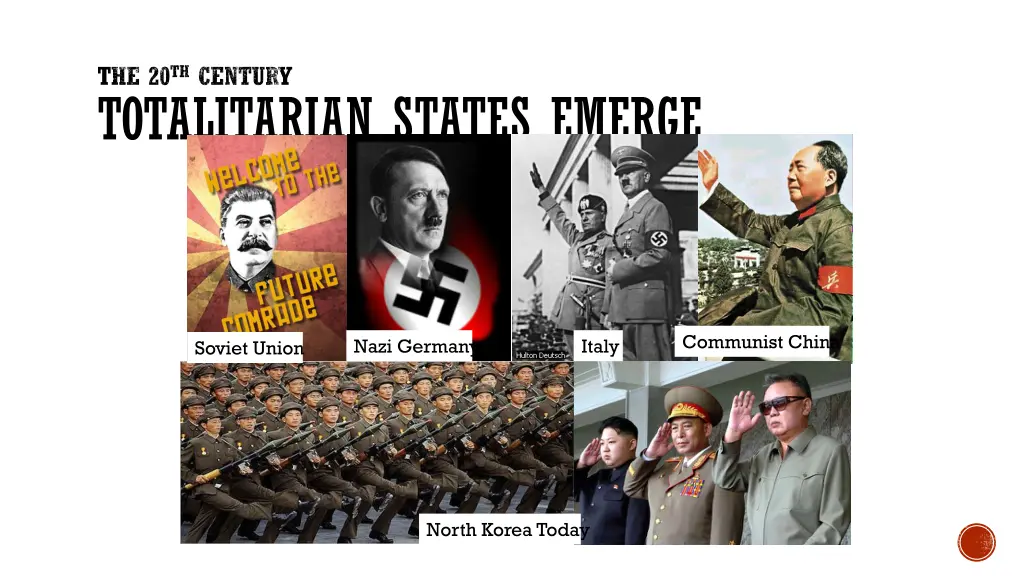 the 20 th century totalitarian states emerge