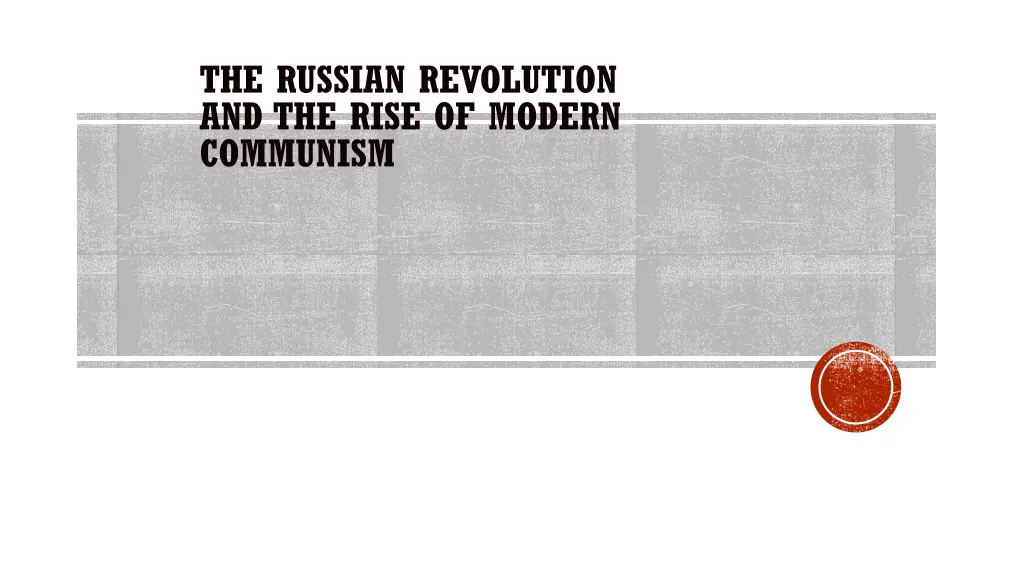 the russian revolution and the rise of modern