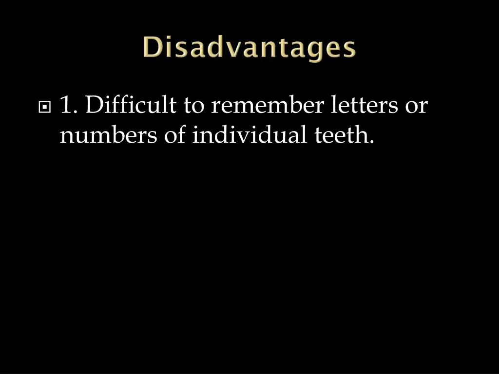 1 difficult to remember letters or numbers