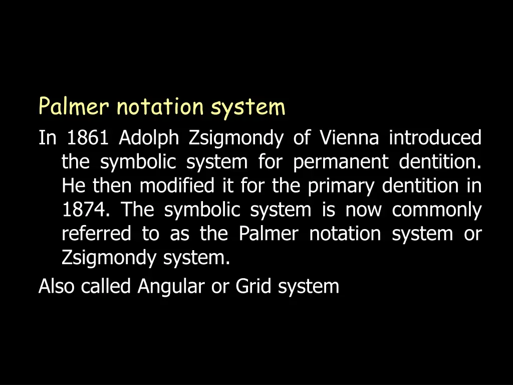 palmer notation system in 1861 adolph zsigmondy