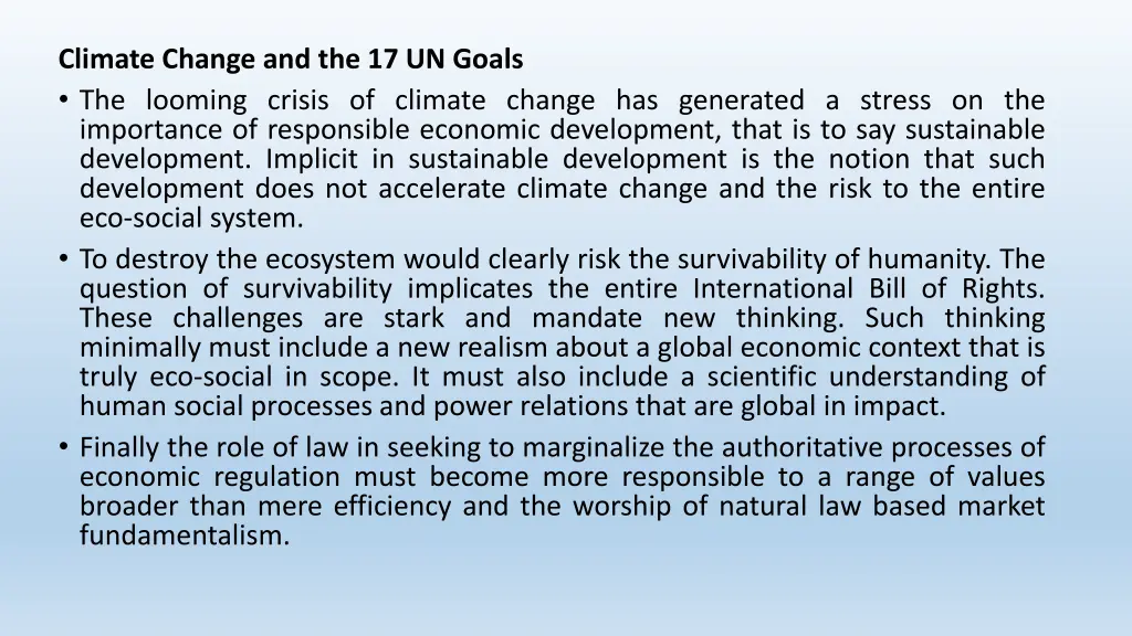 climate change and the 17 un goals the looming