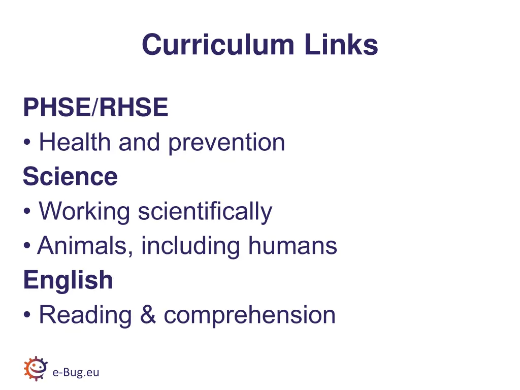 curriculum links