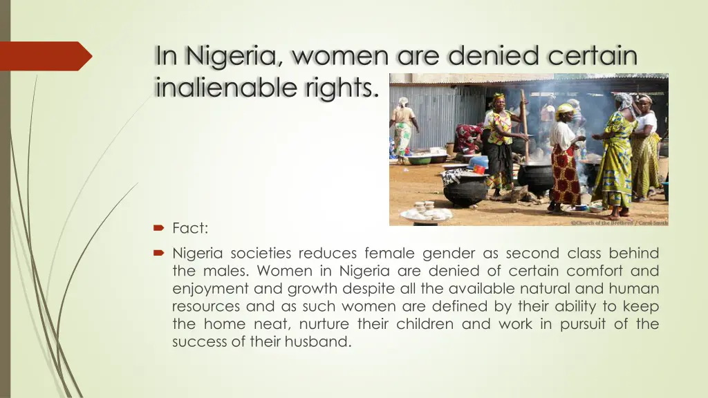 in nigeria women are denied certain inalienable 1