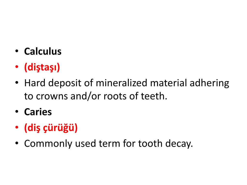 calculus di ta hard deposit of mineralized