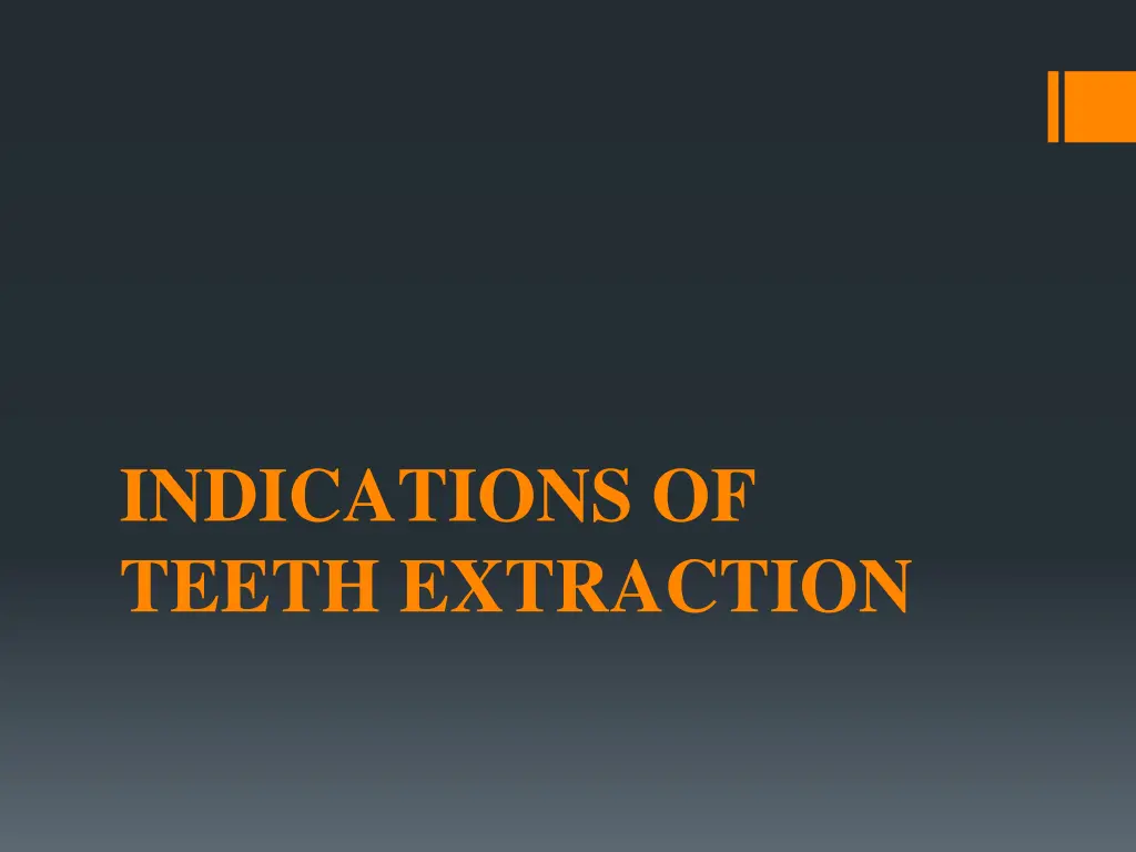 indications of teeth extraction