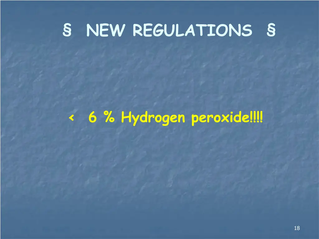 new regulations