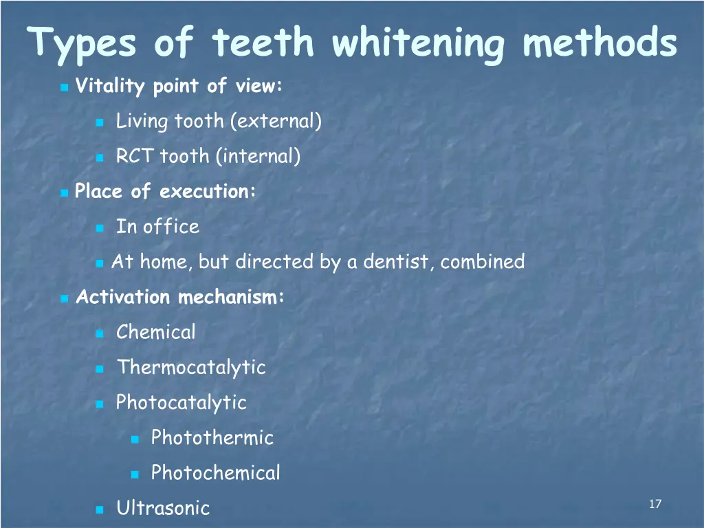 types of teeth whitening methods vitality point