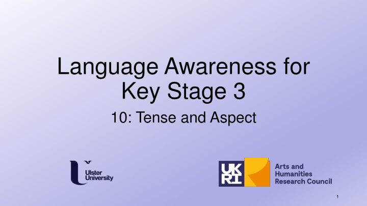 language awareness for key stage 3 10 tense