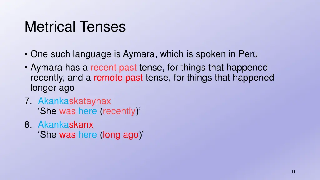 metrical tenses 1