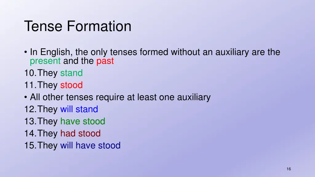 tense formation 1