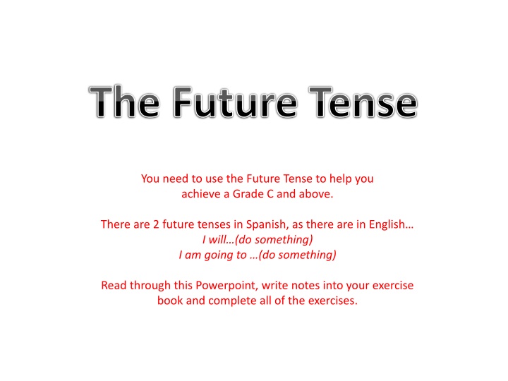 the future tense