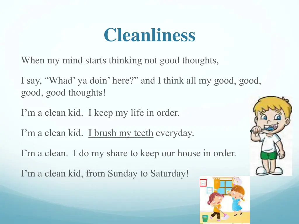 cleanliness 3