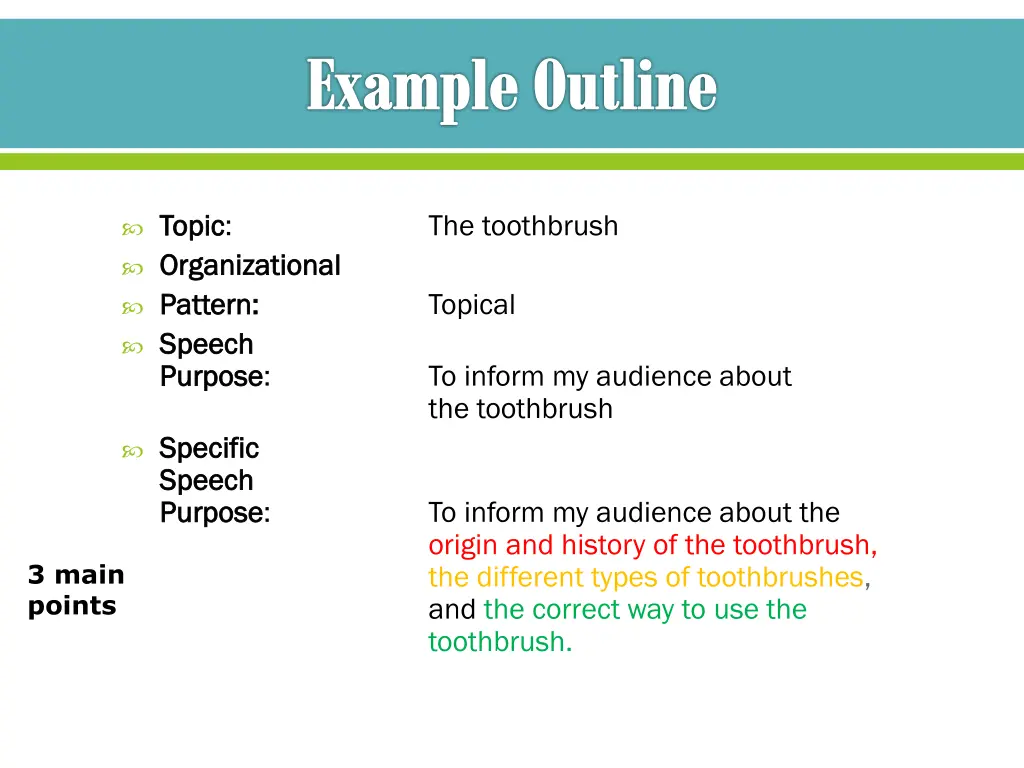 example outline