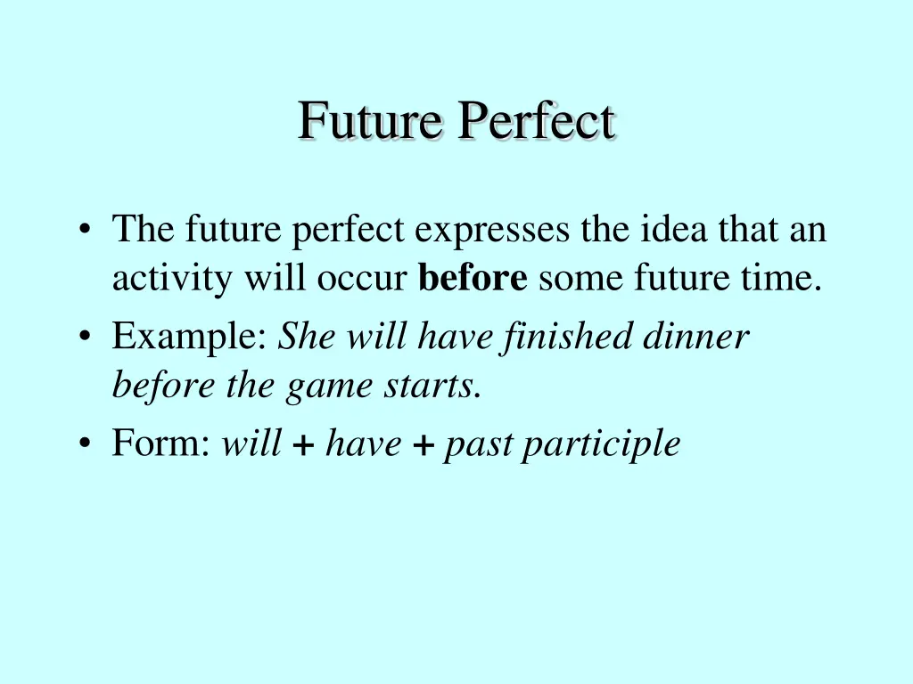 future perfect