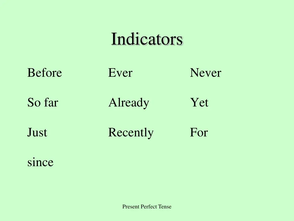 indicators 2