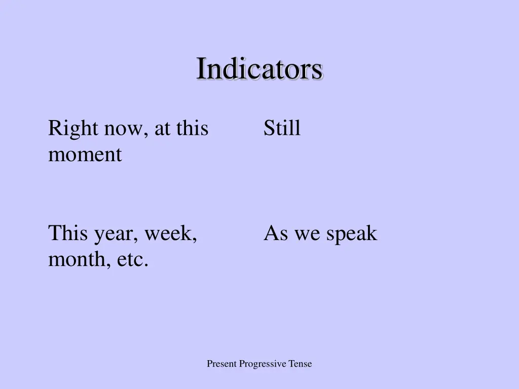 indicators 3