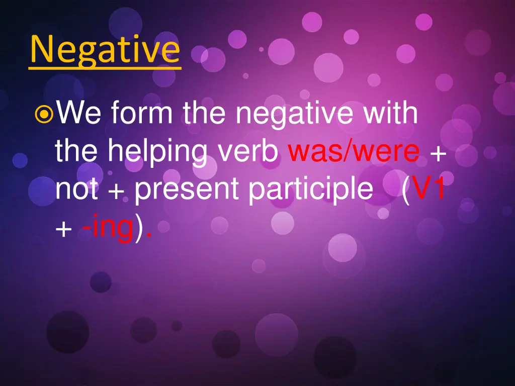 negative