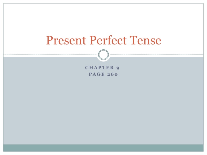 present perfect tense