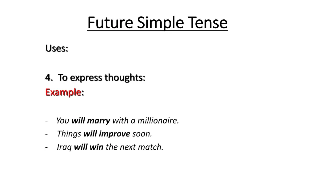 future simple tense future simple tense 3