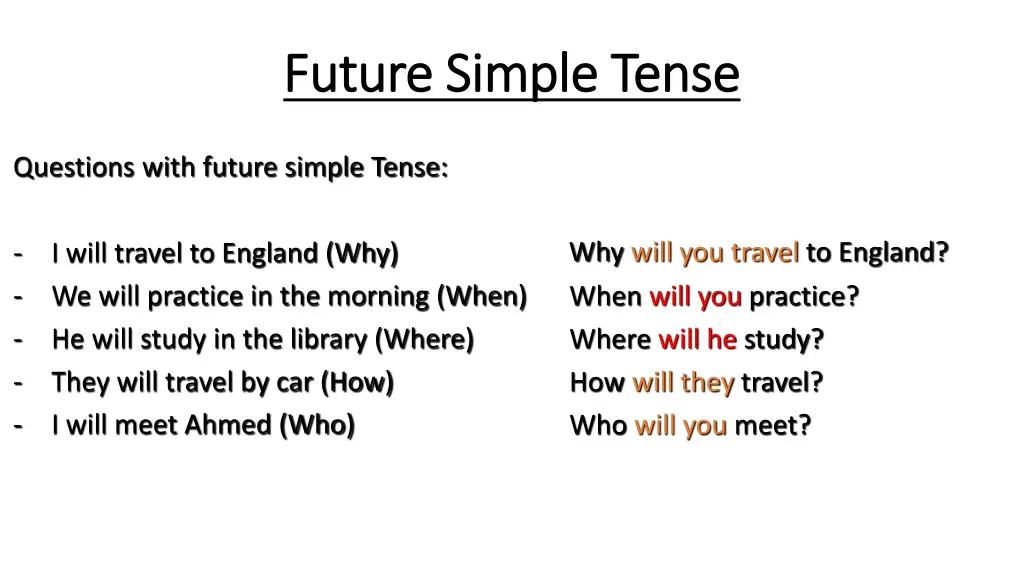 future simple tense future simple tense 6