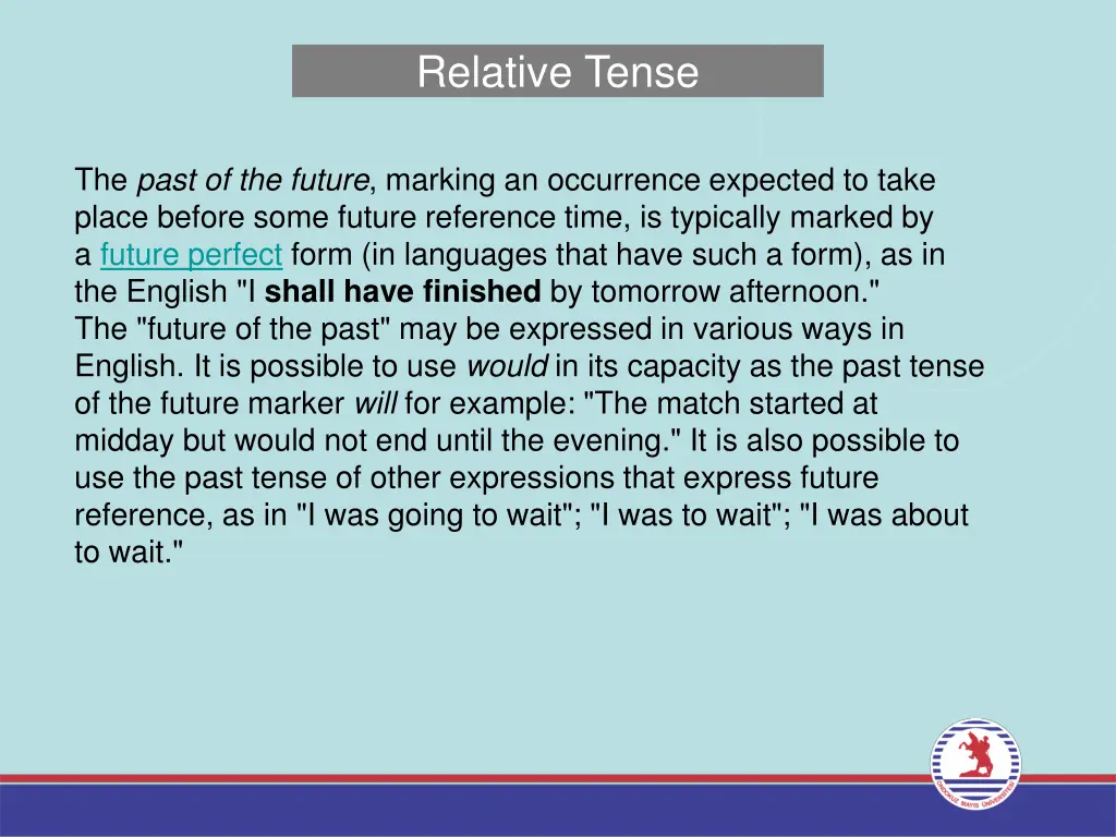 relative tense 2