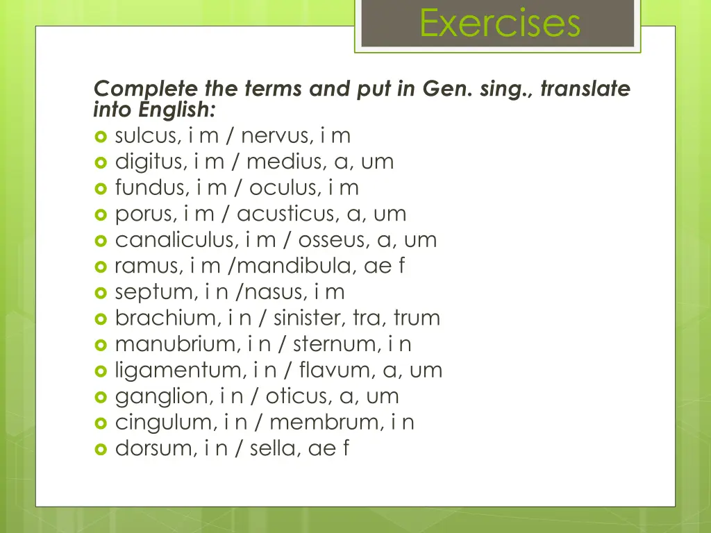 exercises 2