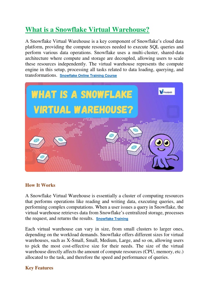 what is a snowflake virtual warehouse