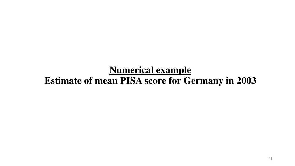 numerical example