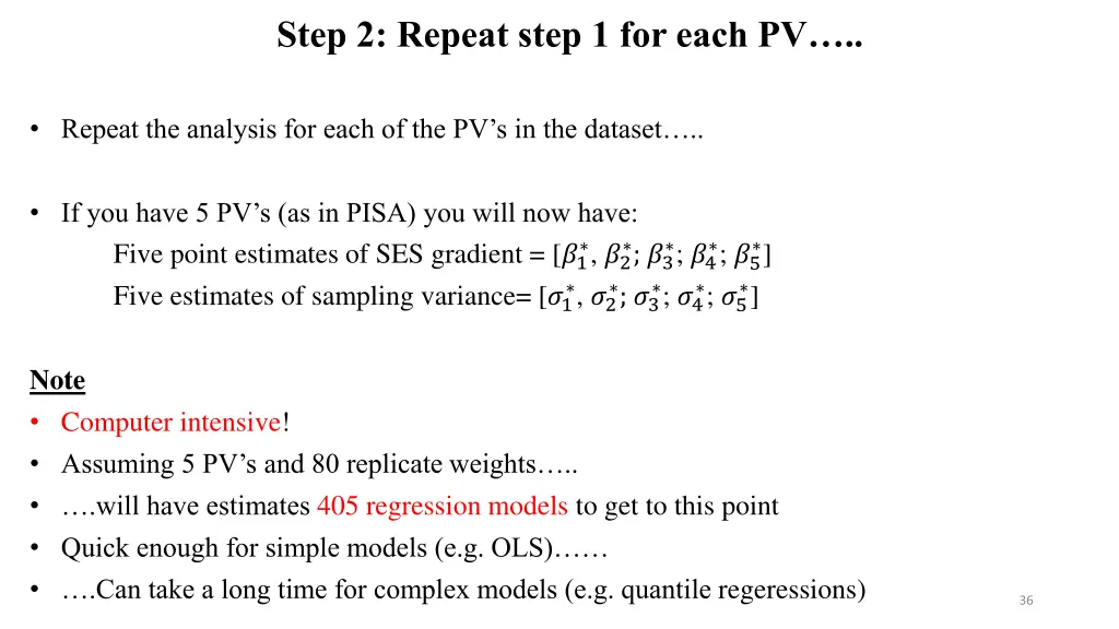 step 2 repeat step 1 for each pv