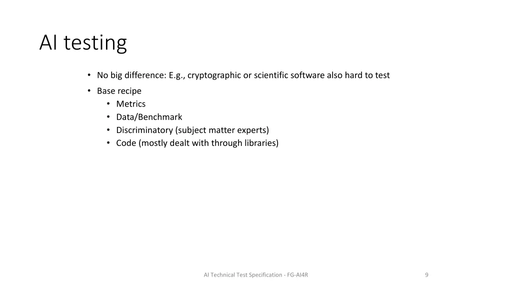 ai testing