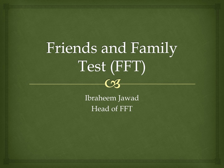 friends and family test fft