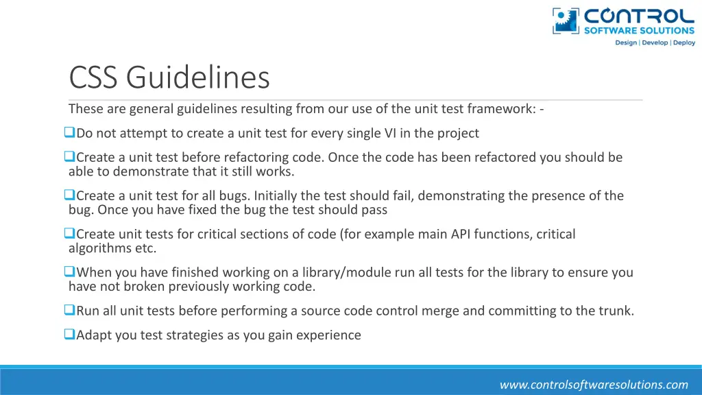 css guidelines these are general guidelines