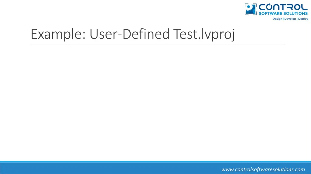 example user defined test lvproj