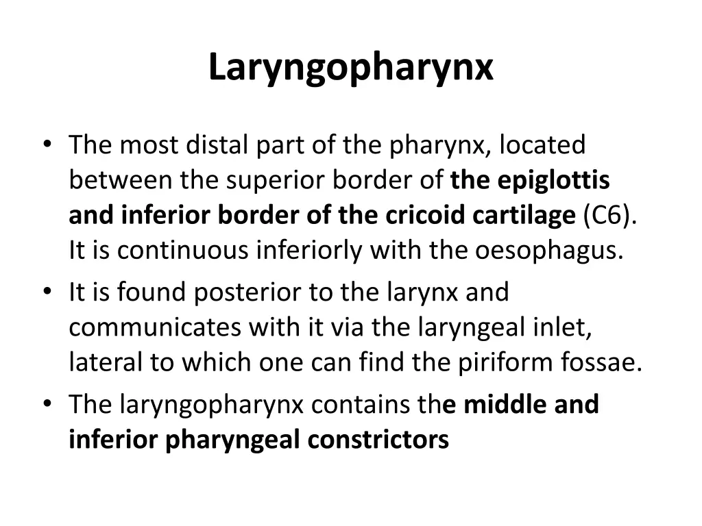 laryngopharynx